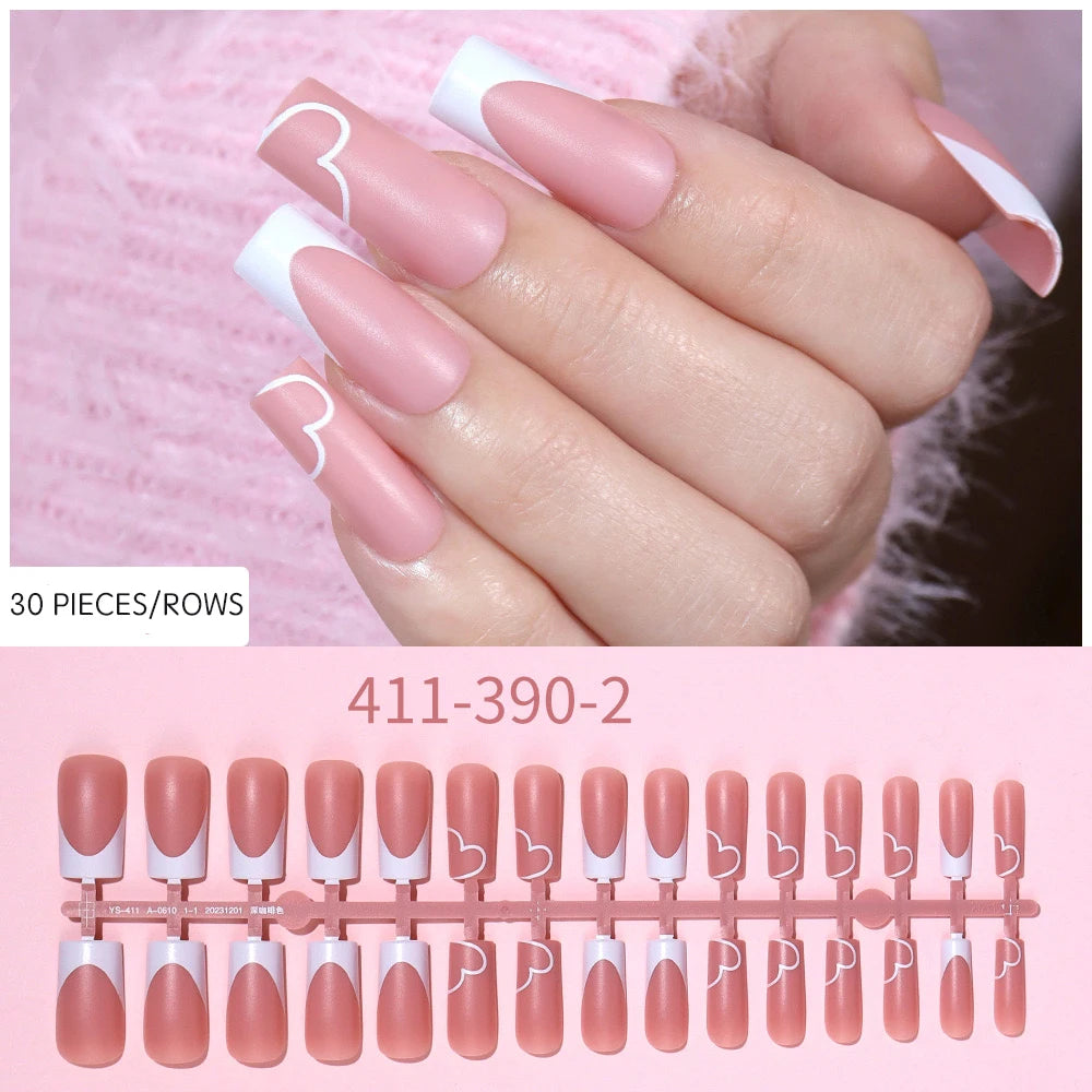 Royal Pre-Designed French Tips | 4 Designs Mixed Set