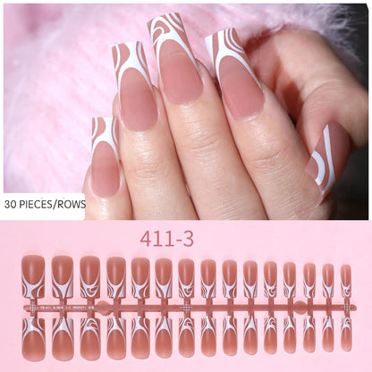 Royal Pre-Designed French Tips | 4 Designs Mixed Set