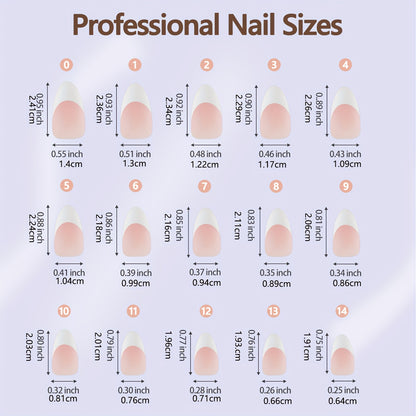 Royal Pre-Made French Tips - Almond